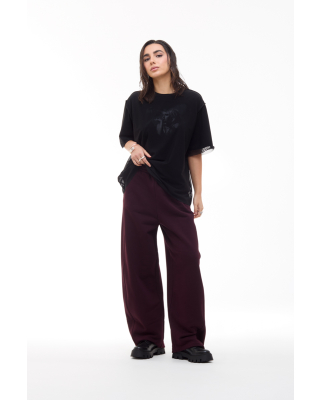 tribal fade sweatpants burgundy