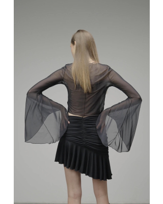 frill longsleeve black