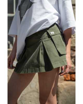 cargo skirt olive