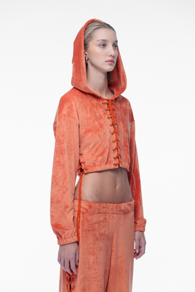 binder hoodie orange