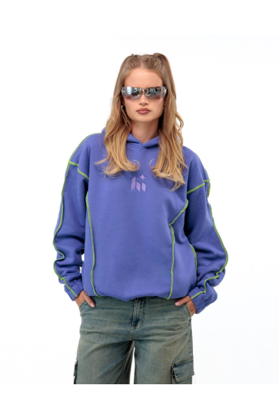 space suit hoodie violet