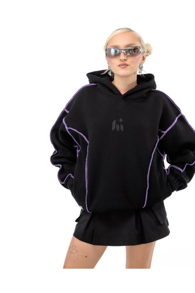 space suit hoodie black