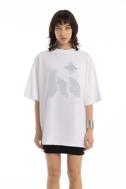 Silver Hi Oversize Tee