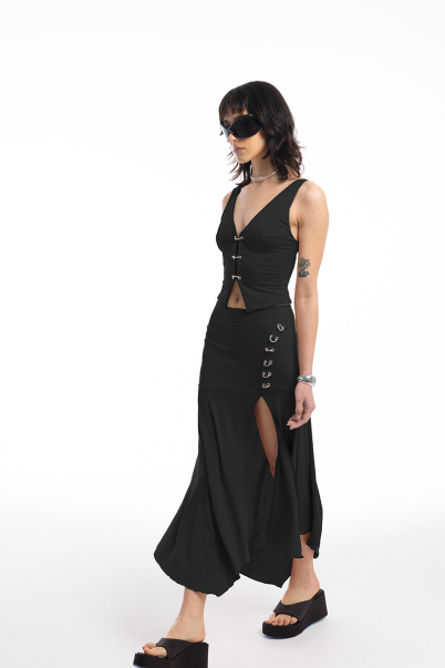Asymmetrical Skirt Black