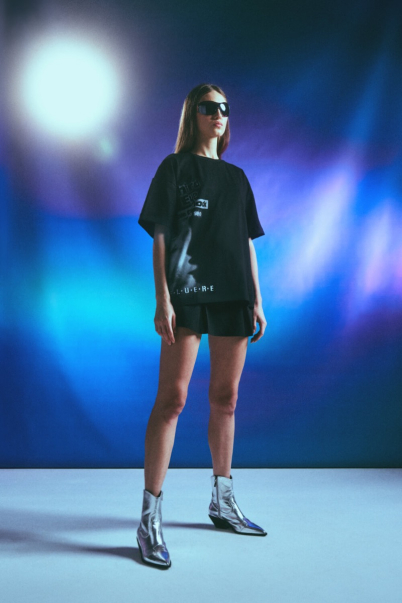 fluere t-shirt oversize black