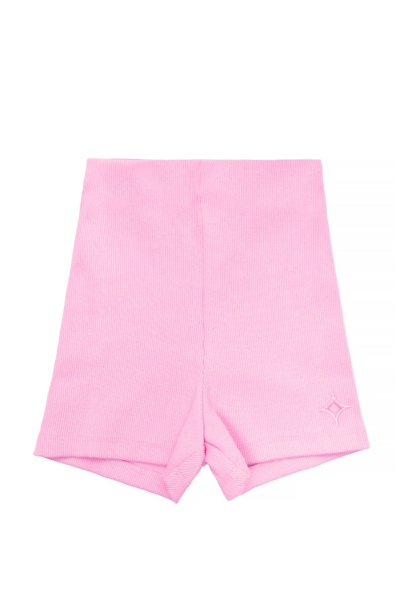 ribbed biker shorts pink