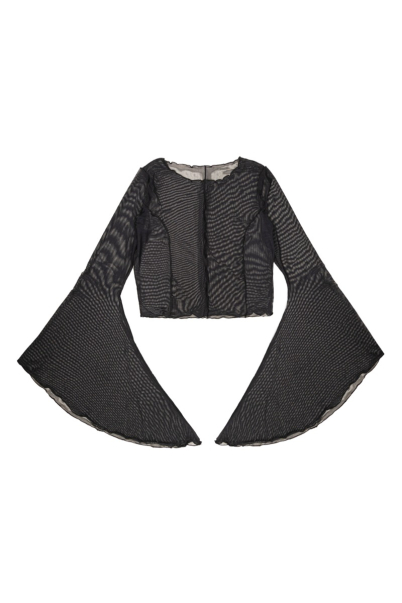 frill longsleeve black