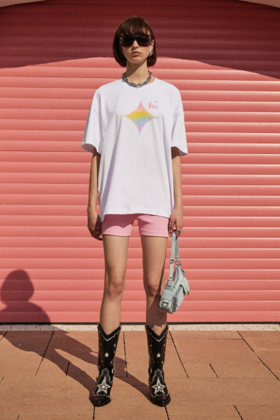 rainbow portal t-shirt white 