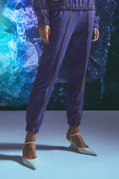 space suit sweatpants violet