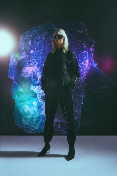 space suit hoodie black